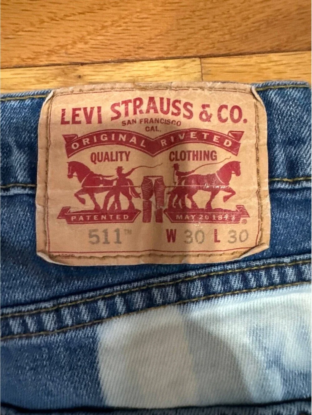 Levi’s Tie-Dye Stripe Jeans – W30 L30 – Rare Style